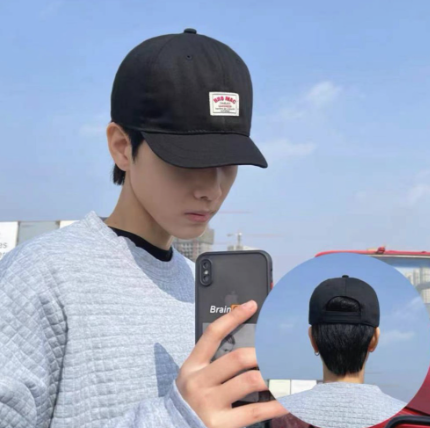 Japanese Version Short Personality “Brim Bro” Mag Baseball Cap Sun Protection Unisex