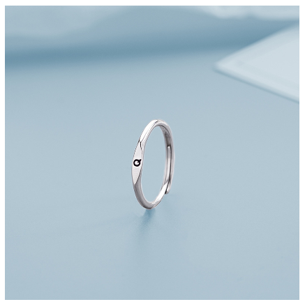 Fashion 925 Silver 26 A-Z Initial Letters Open Ring Birthday Jewelry Adjustable Gift For Women Q