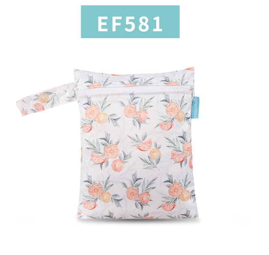 Happyflute 18x25CM Waterproof Mini Wet Diaper Bag Reusable And Portable Single Pocket Dry Bag For Diapers S11