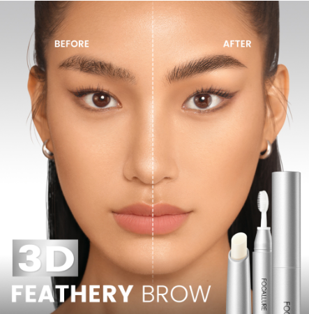 Focallure Pro-set Eyebrow Wax Pencil 2-in-1 Built-in Brush Lasting Waterproof Lightweight Non-sticky Styling Shape