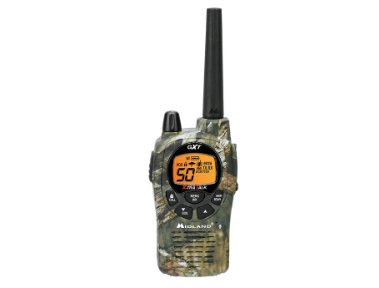 Midland 50 Channel GMRS Two Way Radio - Long Range Walkie Talkie, Mossy Oak Camo, 2 Pack