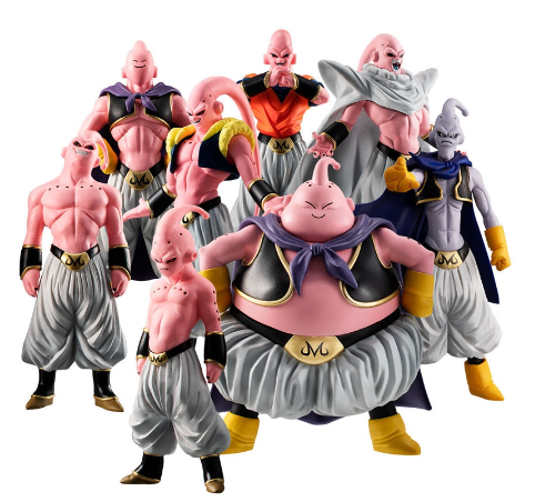 Dragon Ball Figure Muscle Majin Buu 8pcs/set Figure Ornaments Model Doll Anime Pvc Action Figure Statue Model Doll Decoration Collection