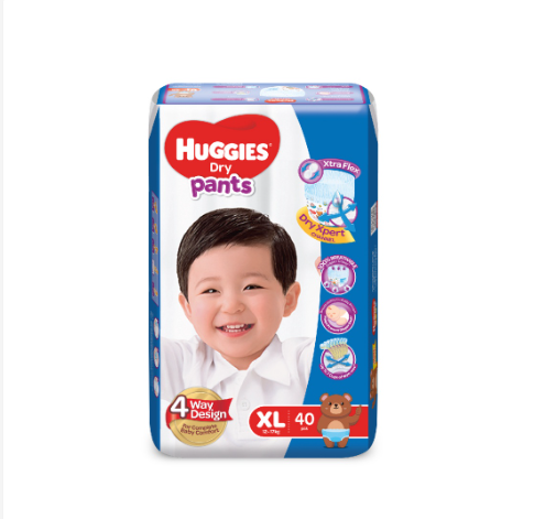 Huggies Dry Pants XL - 40 pcs