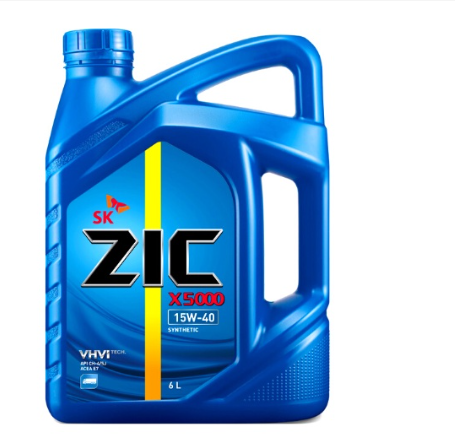 SK ZIC X5000 15W-40 Synthetic Heavy Duty Diesel & Gasoline Engine Oil 6L