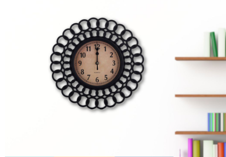 Edge Houseware Retro Analog Decorative Wall Clock 30cm
