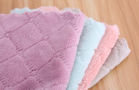 Kitchen Non-oily Dishwashing Cloth Double-layer Thickened Cleaning Towel Absorbent Cloth Dish Towel