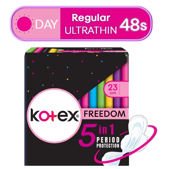 Kotex Freedom Ultrathin Sanitary Napkins 23cm 48 Pads