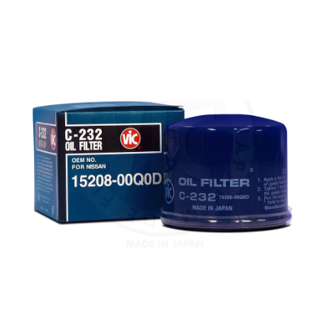 VIC Oil Filter C-232 for Suzuki Jimny, Grand Vitara, Nissan, Honda