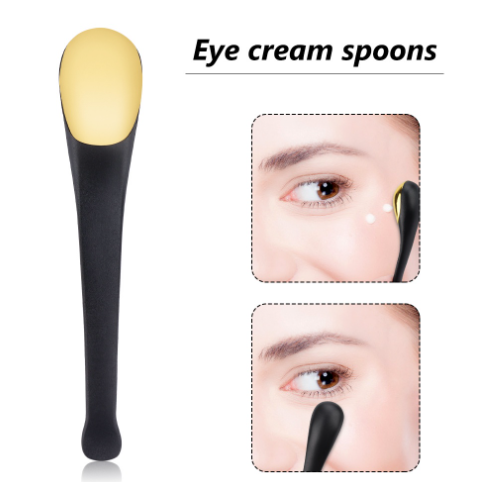 Eyes Dark Circles Massager Spoon Anti Wrinkle Eye Cream Mixing Spatula Scoop Sticks Alloy Metal Facial Mask Spatula Beauty Tools