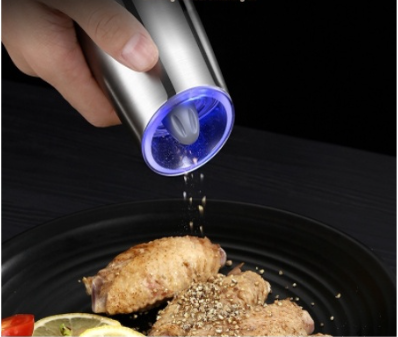 Electric Pepper Grinder or Salt Mill, Coffer Grinder, Gravity Operated Automatic Stainless Steel