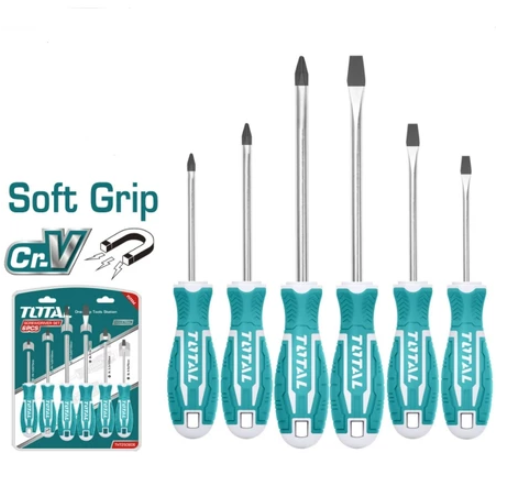 TOTAL TOOLS THT250606 SCREW DRIVER 6PCS /SET