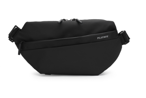 Playboy Men Chest Bag Waist Plt 8005 Black