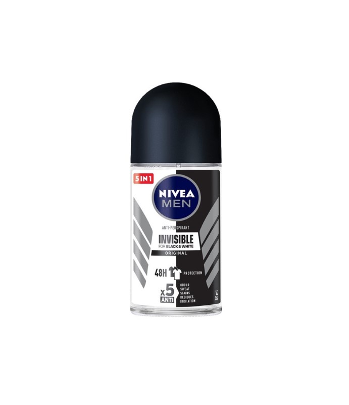 Nivea Men Anti-Perspirant Invisible Long Lasting 48hr Black and White Deodorant 50ML