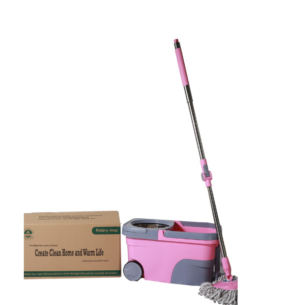 Sunton Rotary Lever Rotation Mop Pink