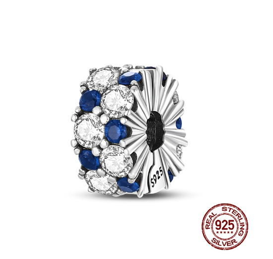 Fit Original Pandora Bracelet Beads Pendant 925 Sterling Silver Love Positioning Buckle Series Colorful Women Jewelry DIY Gift S018