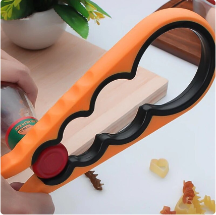 Lid Jar Opener 4 In 1 Handy Screw Cap Jar Openers Multi Purpose Can Opener Bottle Lid Grip Wrench Bottle Kitchen Gadgets#1