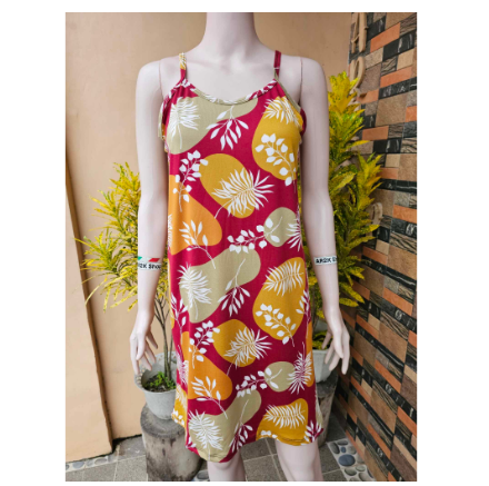 Maternity Dress Pambahay Dress Spaghetti Strap (New Printed Design) Freesize fits from Small to XL D2