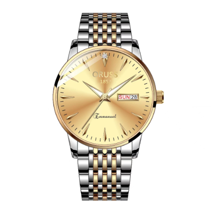 Original Luxury Stainless Steel Fashion Men's Waterproof Luminous Calendar Swiss analog quartz Automatic  Watch M10