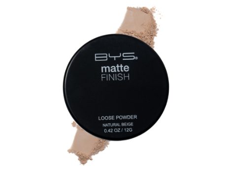 BYS Matte Loose Powder w/ Puff Natural Beige