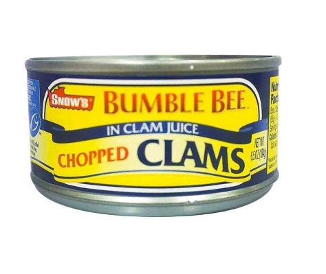 Snow's Bumble Bee In Clam Juice Chopped Clams 184g