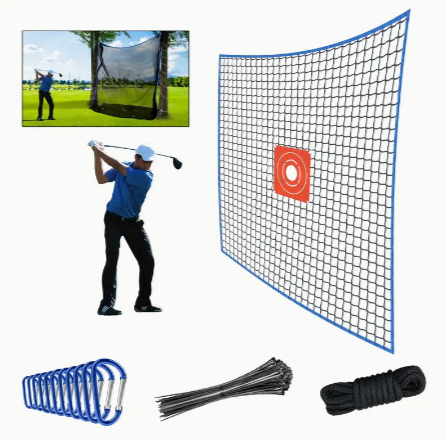 Golf Practice Net With Target Cloth, Heavy Duty Golf Ball Barrier Hitting Net, DIY Adjustable Ball Net, Golf High Impact Net,