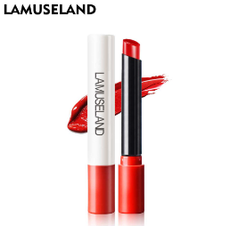 Lamuseland Red Cigarette Tube Shape Lipstick Matte Waterproof Color Rendering Cosmetics 1.7G La1003