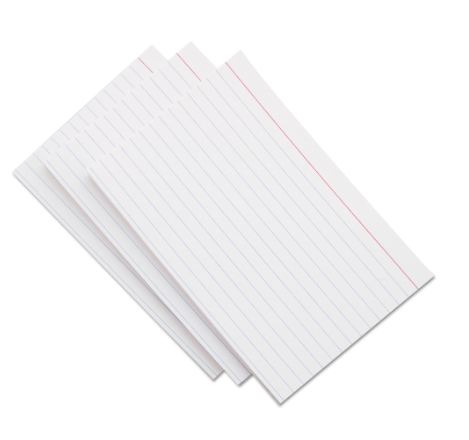 H&H 100 sheets Index Card Set (3x5, 4x6, 5x8 inches) School Supplies Paper / Papel Notepad