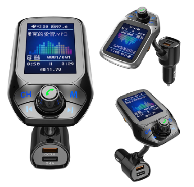 Seametal Car Mp3 Player Usb Fm Transmitter Modulator Bluetooth Audio Auto Charger Kit Sd Music Led Display Handsfree Call Accessories