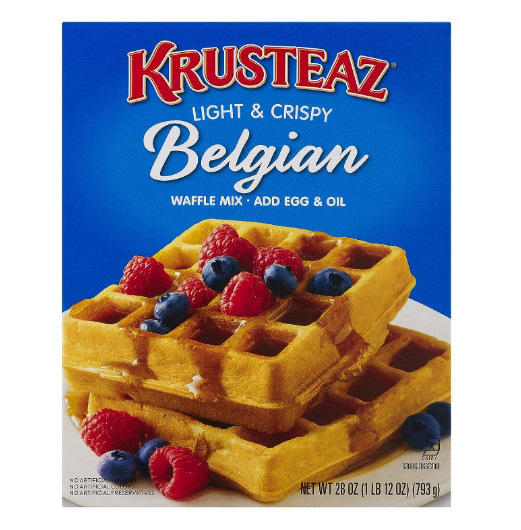 Krusteaz Light & Crispy Belgian Waffle Mix 793g