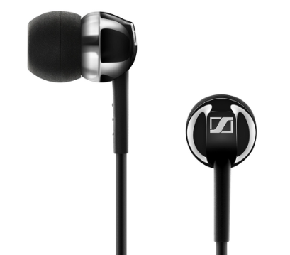 Sennheiser CX 300s in Ear Headphone - Black With 4 Ear adapter Sizes (XS/S/M/L) 3.5mm Jack Wired