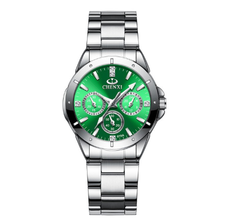 CHENXI Fashion Women's Watches CX-019A Silver Full Steel Analog Waterproof Quartz Wristwatches F2