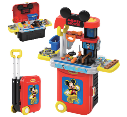 Disney Mickey Series 3-in-1 Trolley Case Tool Set Playset