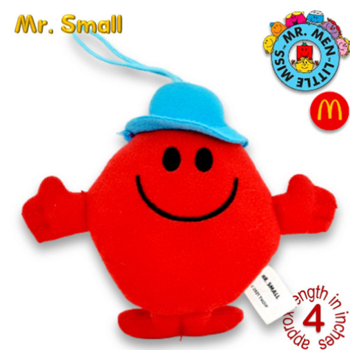 Mr Men Little Miss 2001 McDo Hanging Plushies Bag Charm Stuffed Toys M40