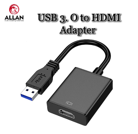 Allan USB to HDMI Adapter, USB 3.0 to HDMI Cable Multi-Display Video Converter