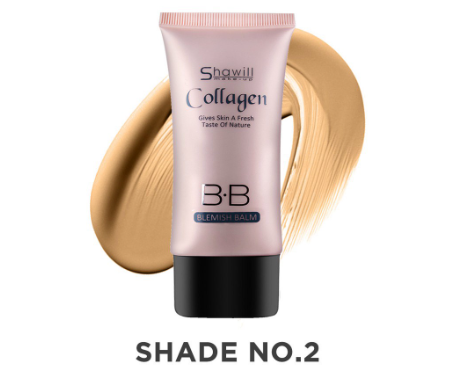 Shawill Foundation Set Moisturizing Collagen BB Cream With Wet and Dry Marshmallow Powder 2PCS