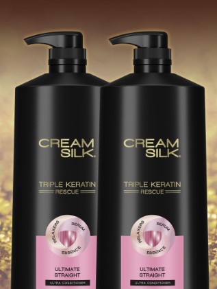 Cream Silk Triple Keratin Rescue Ultimate Straight 600ML BUNDLE OF 2
