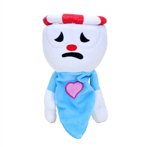 32cm Cuphead Plush Toys Mugman The Chalice Soft Plush Stuffed Toys Cute Cartoon For Kid Christmas Gifts S7