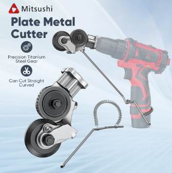 Mitsushi Metal Plate Auxiliary Cutter Electric Drill Refitting Plate Shears Accessories Cutting Tool