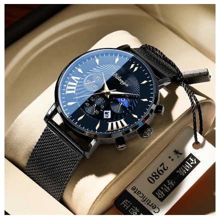 Original Luxury Fashion Business Trend Leisure Sports Stainless Steel Men's Watch M8