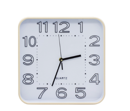 Silent Wall Clock 12" Inches Easy Read Embossed Numbers Analog Home,Office