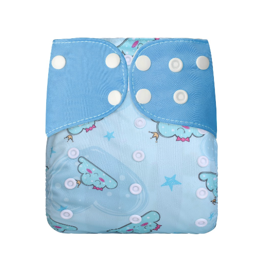 Reusable Waterproof Diaper With Single Size Print D26