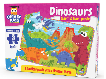 The Learning Journey Clever Kids Dinosaurs Search & Learn Floor Puzzle Set