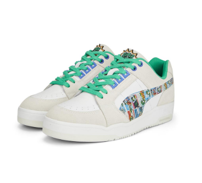 PUMA Unisex Slipstream Lo Super Comic Sneakers (White)