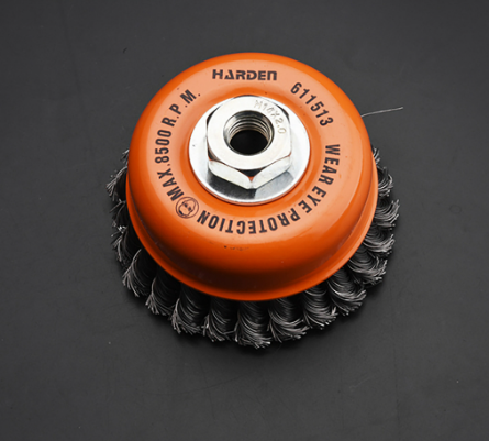 Harden 75-125mm x M14 x 2.0 Twist Wire Brush With Nut