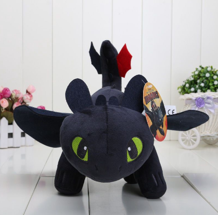 How to Train Your Dragon Toothless Night Fury Plush Animal Doll