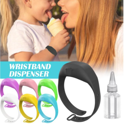 Gel Dispenser Alcohol Bracelet Adult Kids Liquid Wristband Hand Silicone Handwash Whole Sanitizing