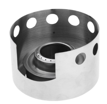 Stainless Steel Camping Hiking Cooking Spirit Alcohol Stove Burner with Rack