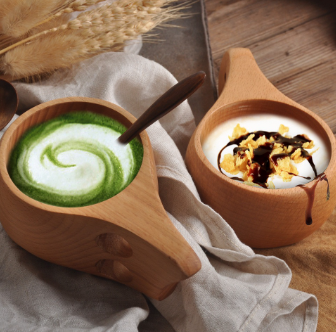 Traditional Lightweight & Eco-Friendly Wooden Outdoor Camping Drinking Cup, Coffee Mug