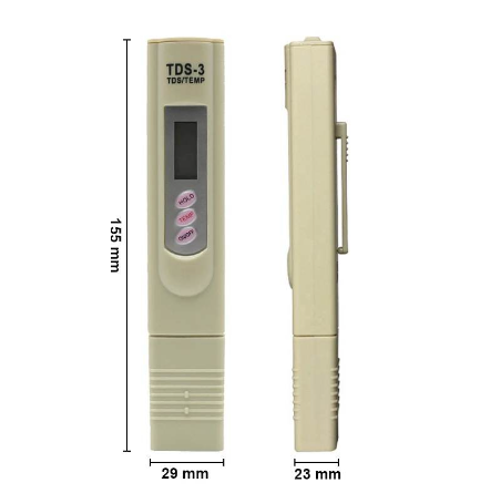 Portable TDS Meter Digital LCD Handheld Water Quality Tester TDS Test Filter Pen Measurement Range