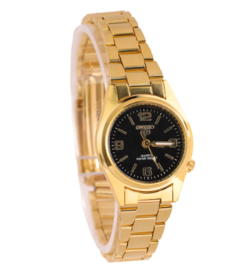 Seiko women Aristocratic Fashion Gold Casual Band Steel Watch For Men Ladies Girl Boy with box T310